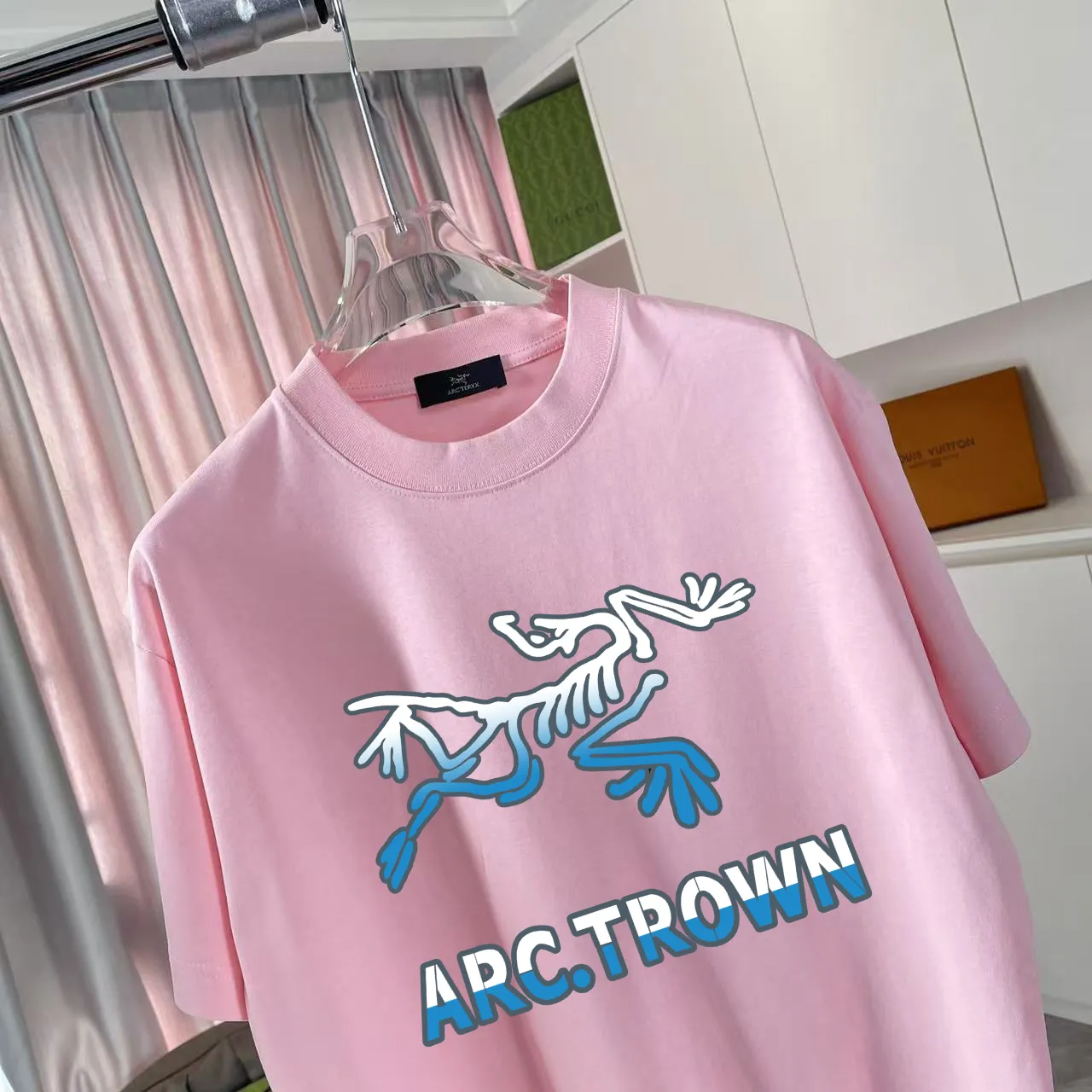 ARC'TERYX* 2025 New Arrival logo t g Same Style Size：S M L XL XXL ：Black White Pink Gray